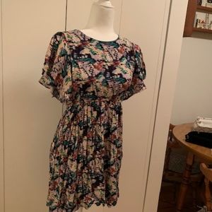 Short Sleeved Modcloth Flutter Sleeve Dress(Small)